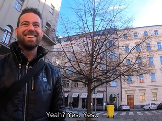 HUNT4K. Huge-boobied MILF welcomes unknown man in twat