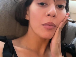 Large boobs milf masturbates with her dildo