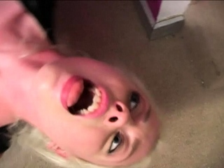 Skinny blonde and brunette suck significant cocks and take facials