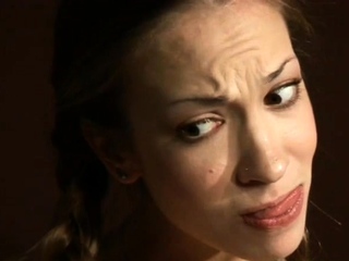 Amateur honey Jaimee chokes on fat fuck stick