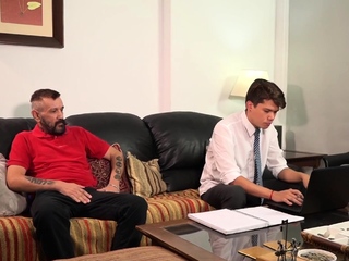 College uniform twink barebacks tattooed BJ gaydaddy