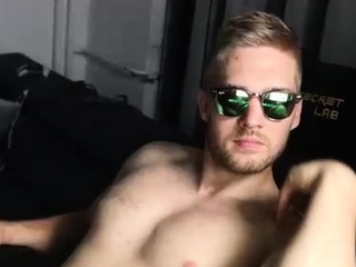 Hardcore cumshot of a gay