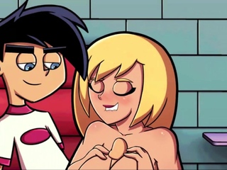 Hentai redhead provides blowjob and getting sex