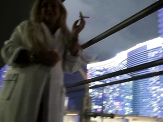 Smoking babe gets fucked right after casting