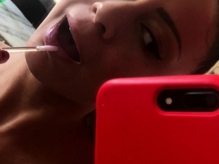 Amateur sex with a teen brunette