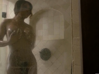 Ebony TS gets her ass banged by horny dude in the locker