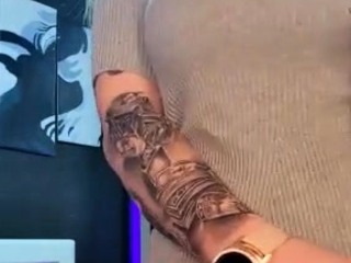 Energetic cfnm blondes blowjob up close at a tugging table