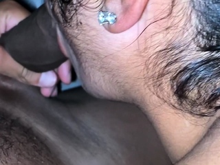 Shaved pussy MILF blowjob and fucking POV