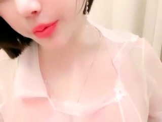 Terrific Huge Boobs On Masturbating Redhead