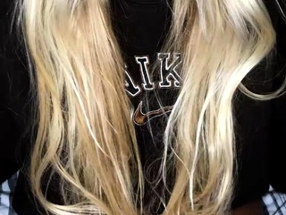 Two major tit blonde babes fucking a major