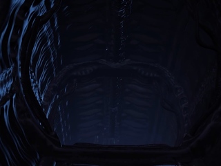 A attractive hottie gets fucked by a female alien in a cave