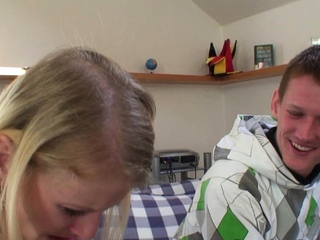 Blonde Natasha Marley with large boob