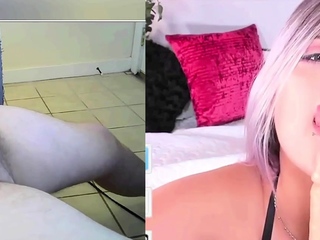 Busty Pornstar Ashley Grey Providing Cam2Cam Blowjob