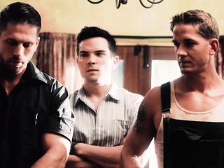 Foursome anal fucking from the guys of Basin Ranch