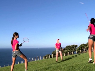 Hot Brunette Lesbians Finger And Lick Pussy And Ass