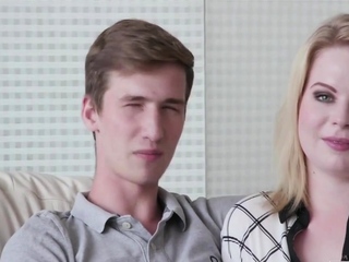 Massive cock fits in her shaved pussy