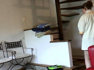 Phoebe French maid acquiring sandwiched