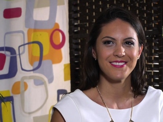 Preppy lady exposing her suspended sub in public