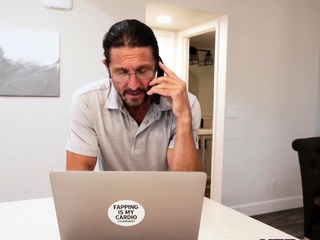 Stepgrandpa teaches naughty Britt Blair