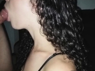 Cuckold released the property for his girl to suck an additional a single.