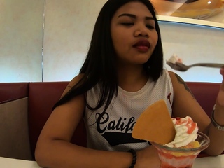 Huge ass amateur Thai teen ice cream fuck