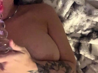 Lovely Sonya possessing a horny solo toy masturbation