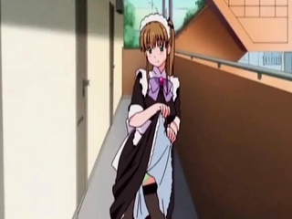 Maid masturbates tough