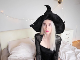 Naughty witch Shina desires to be fed her boyfriends cock
