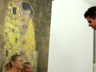 Pegging doms delight in 3some strapon fucking male aasshole