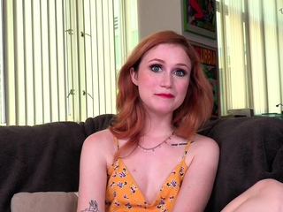 Redhead dirty speak teen sucks POV cock