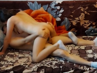 Teen girlfriend with tight pussy fucked in white ankle socks