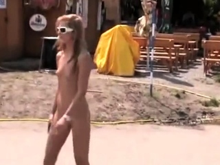 Cute Blonde Billy Nude in Public
