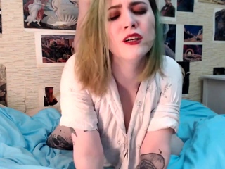 Fucked me so challenging that I bit my lip and dropped the cam (fac