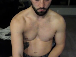 Gay muscley hunk solo shuffle