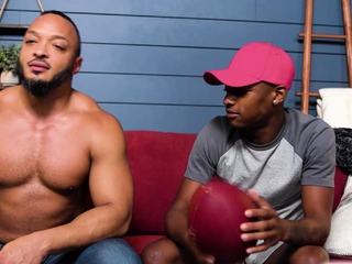 Stepdad Dillon Diaz anal fingering naughty twink Ty Santana