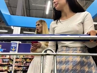 Attractive blonde displaying her large boobs on cam