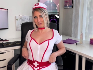 Blonde European Pamela Blond jerking off a Massive Dick