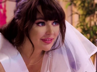 Horny bride Whitney Wright fucked tough by shemale cock