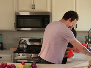 Jayden Marcos fucks his cooking teacher Calvin Banks