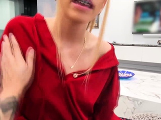 Stepsister desires her stepbrother to entertain her