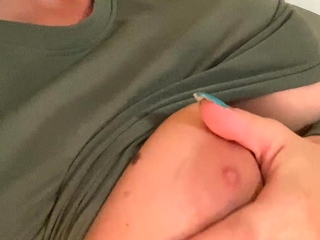 Wet tattooed raven babe Sahron with major boobs masturbates