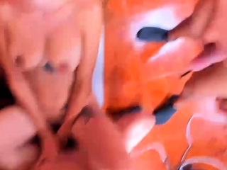 4 guys gangbang and double penetration with latina teen l