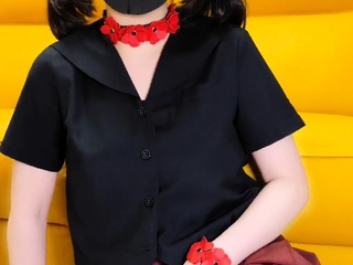 Fairly Japanese teen solo masturbation Uncensored