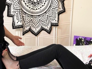 Foot mannequin pantyhose newbie babe pussynailed in fetish intercourse