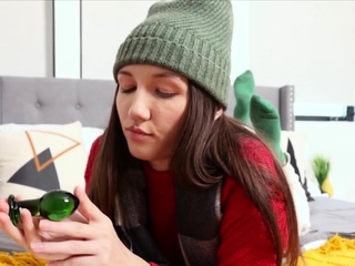 Spicy gf swaps butt plug for cock within the ass