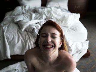 Dilettante cute spouse group intercourse with bukkake