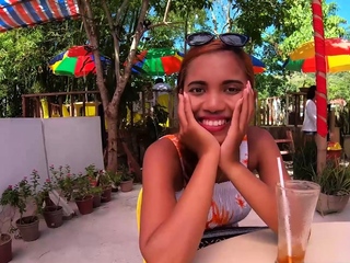 Huge ass Thai newbie girlfriend doggy