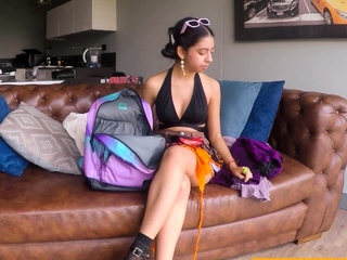 Petite Spanish Cutie Provides Throat And Asshole for Job