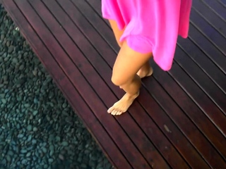 Busty brunette solo masturbation