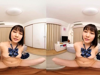 Charming asian babe VR hardcore intercourse clip